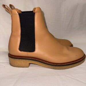 Everlane The Italian Leather Chelsea Boot - Tobacco Brown - Size 6.5